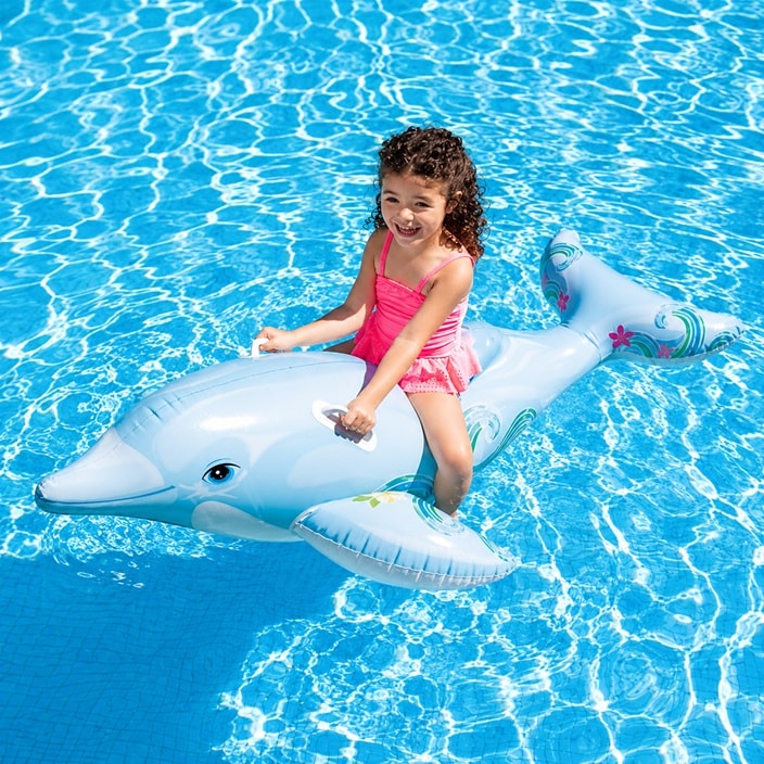 Oppusteligt badedyr XXL - Intex Delfin
