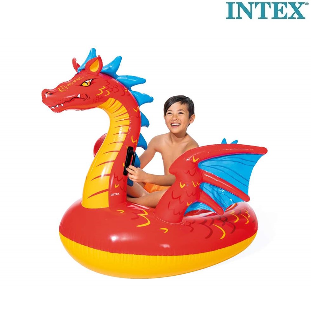 Oppusteligt badedyr XXL Intex Red Dragon