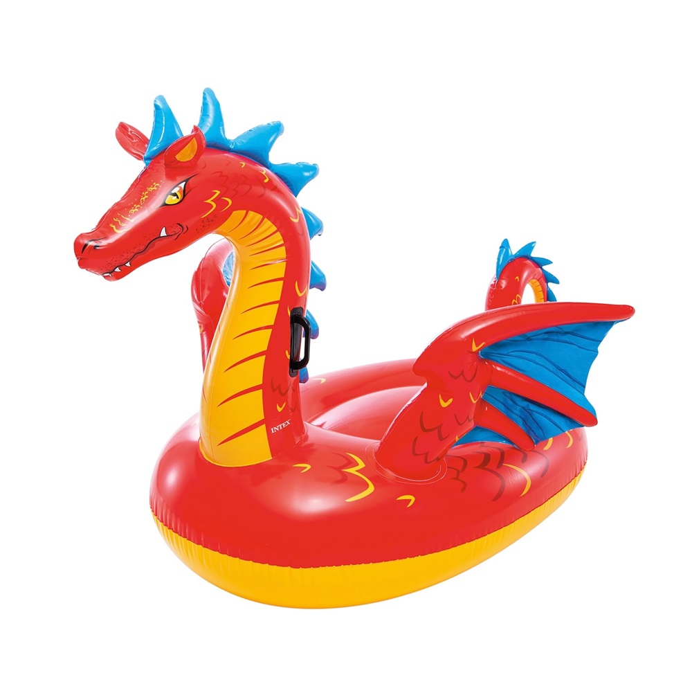 Oppusteligt badedyr XXL Intex Red Dragon