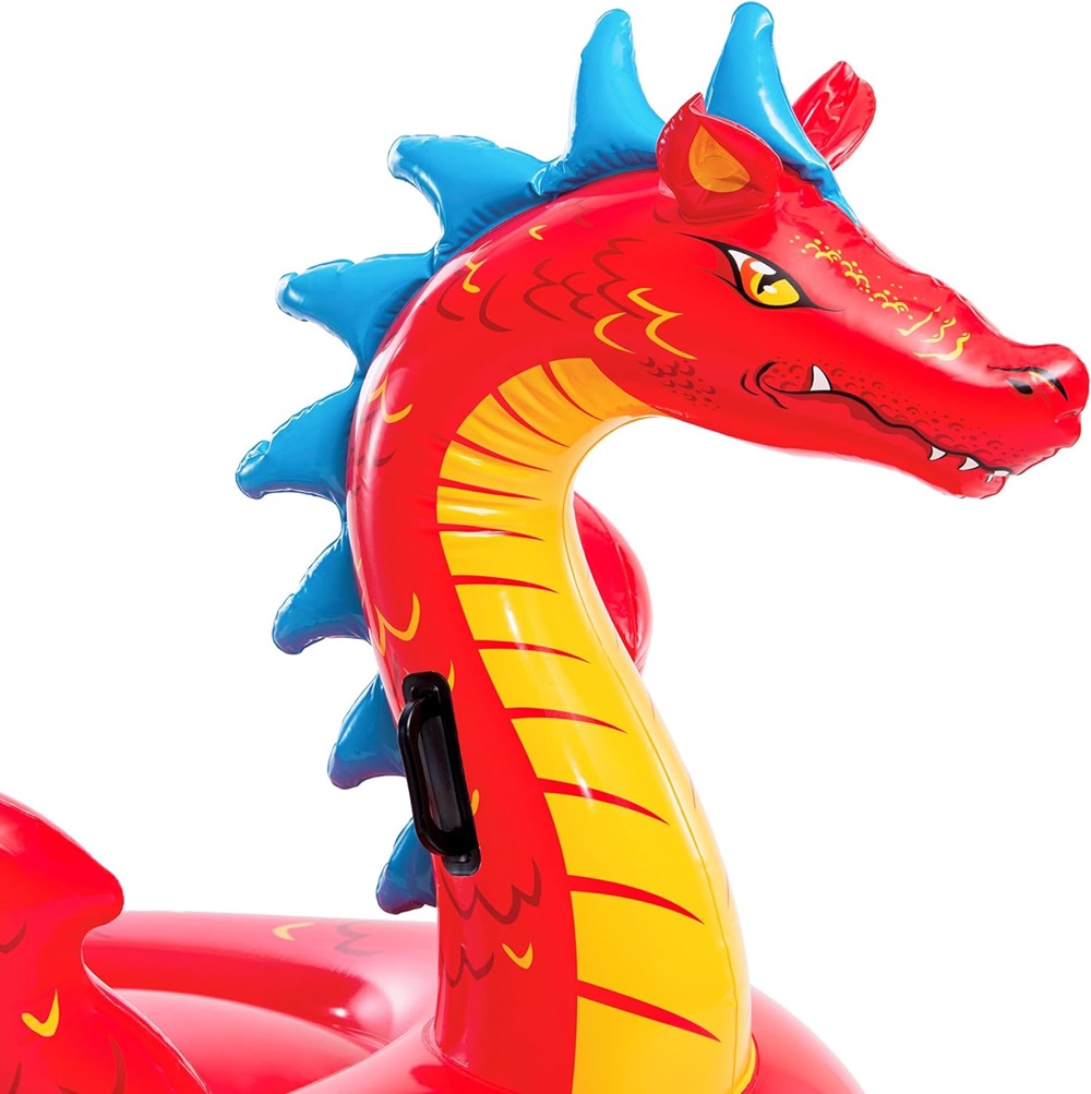 Oppusteligt badedyr XXL Intex Red Dragon