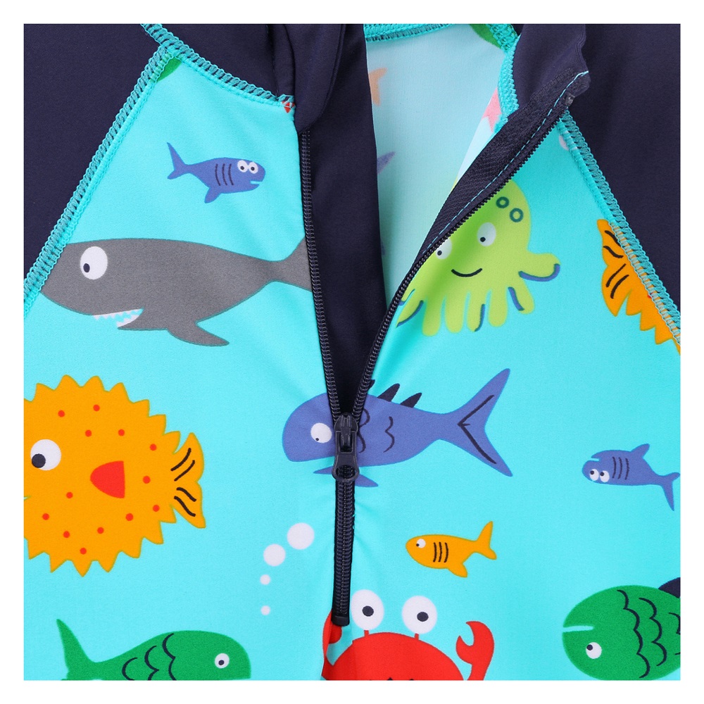 UV-dragt til børn Swimcore Blue Sealife
