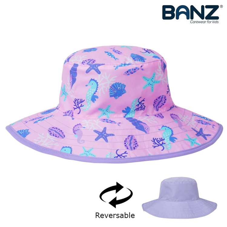 Solhat til børn og baby Banz Sea Life