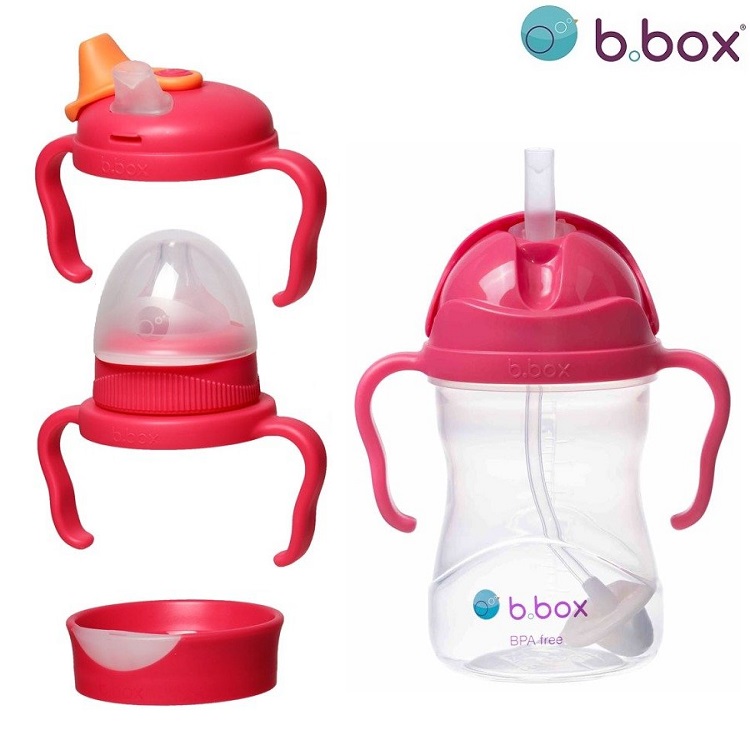  Vandflaske til børn - B.box Transition Raspberry