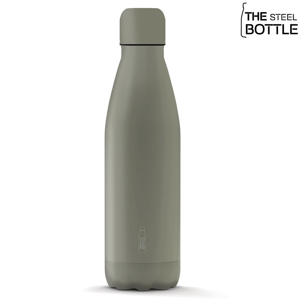 Termoflaske og drikkedunk til børn The Steel Bottle Steel Grey