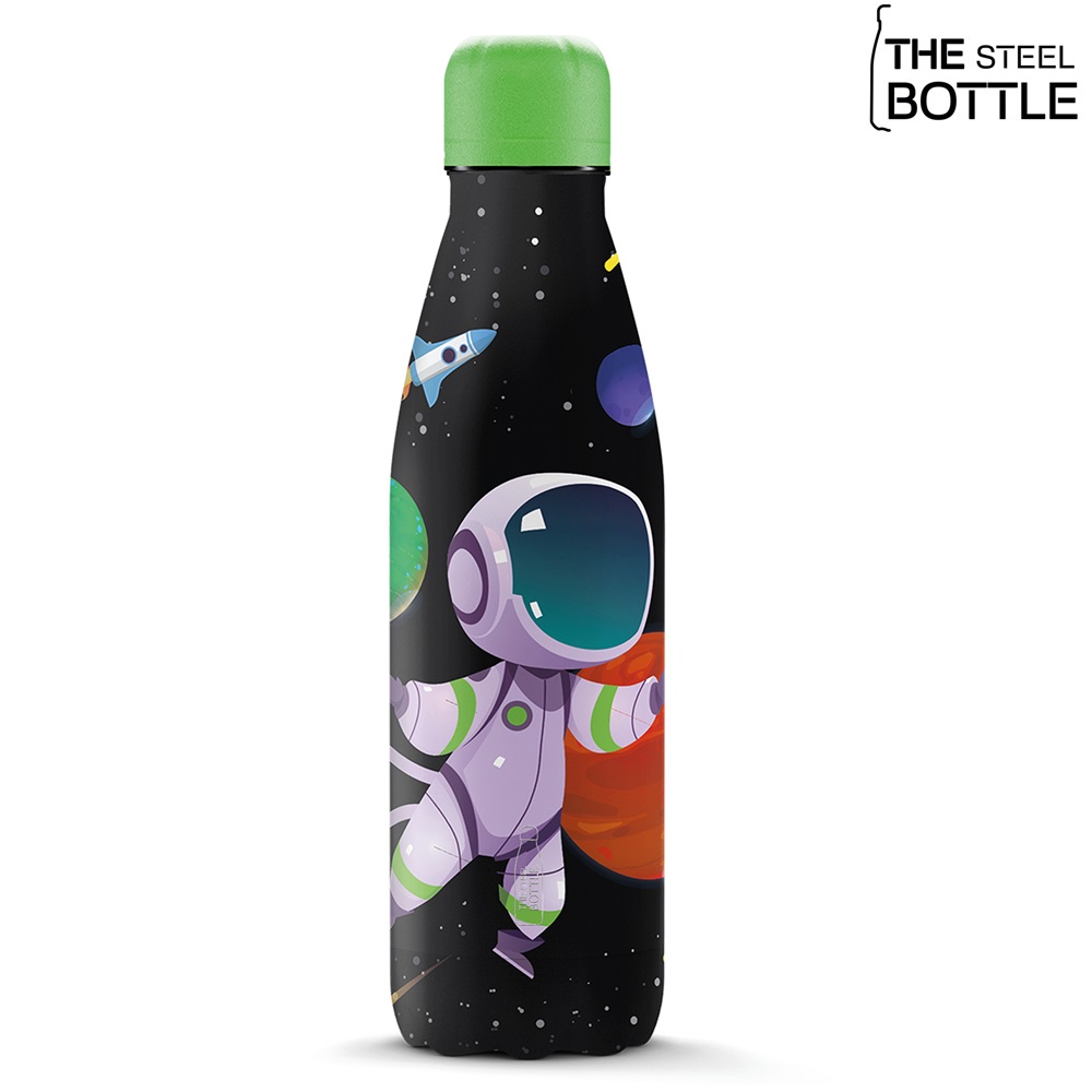 Termoflaske og drikkedunk til børn The Steel Bottle Spaceman