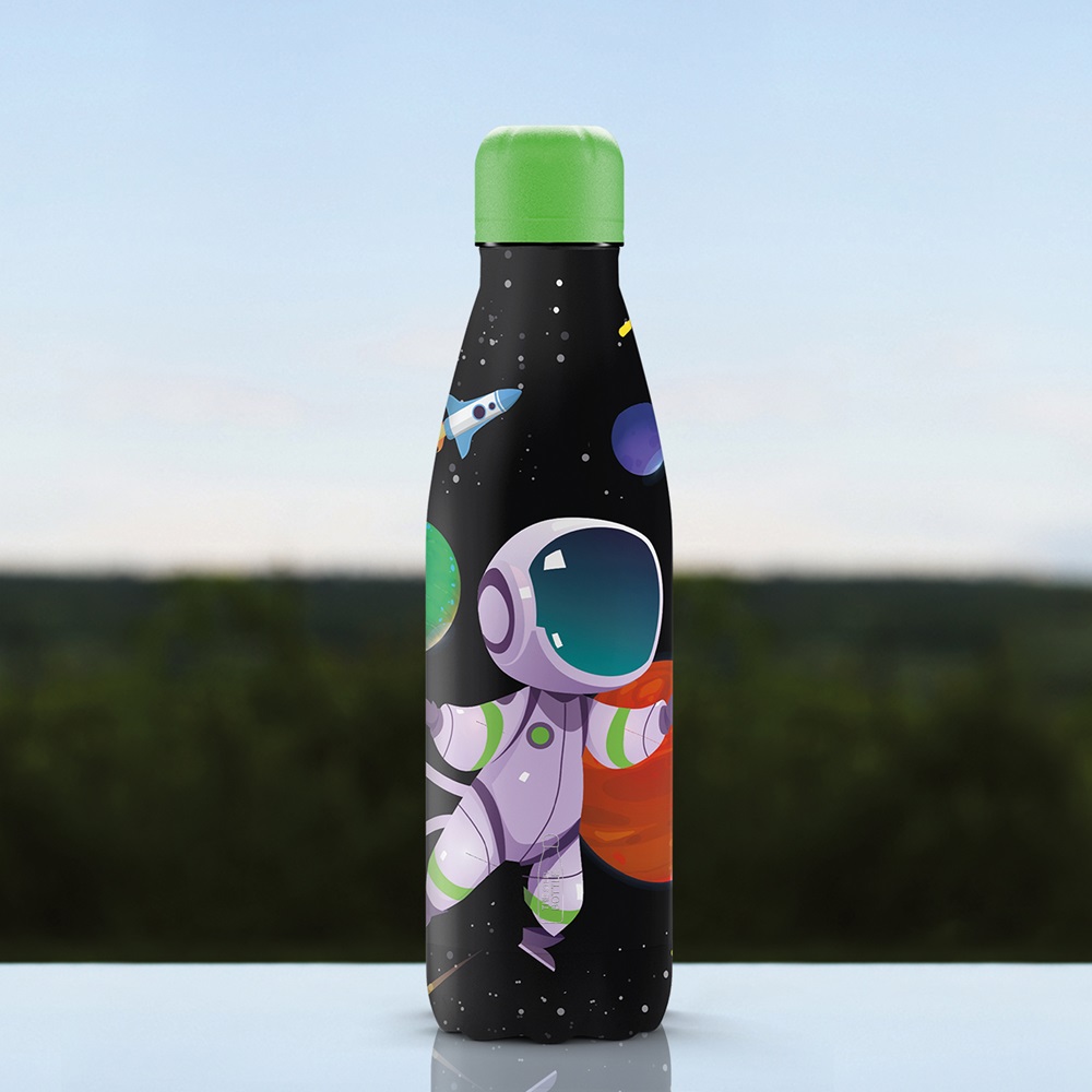 Termoflaske og drikkedunk til børn The Steel Bottle Spaceman
