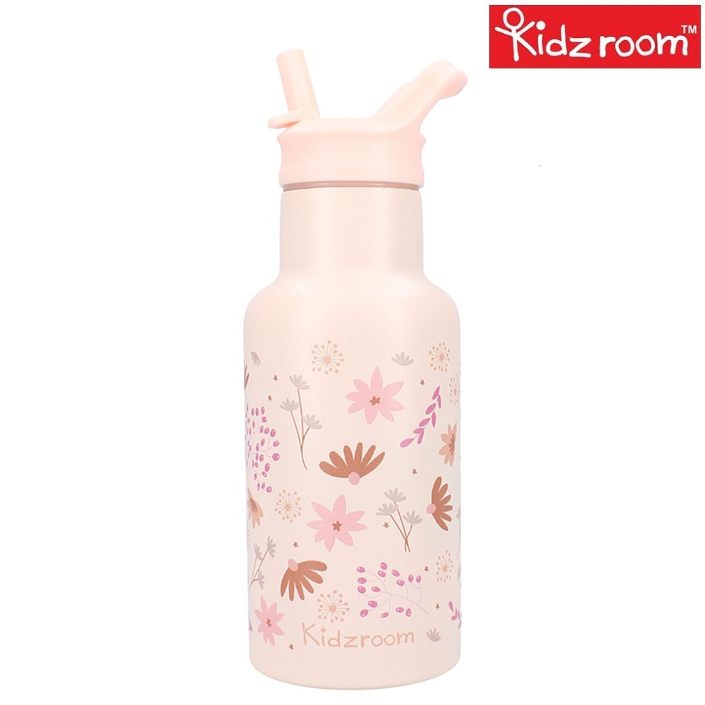 Drikkeflaske til børn Kidzroom Flowers