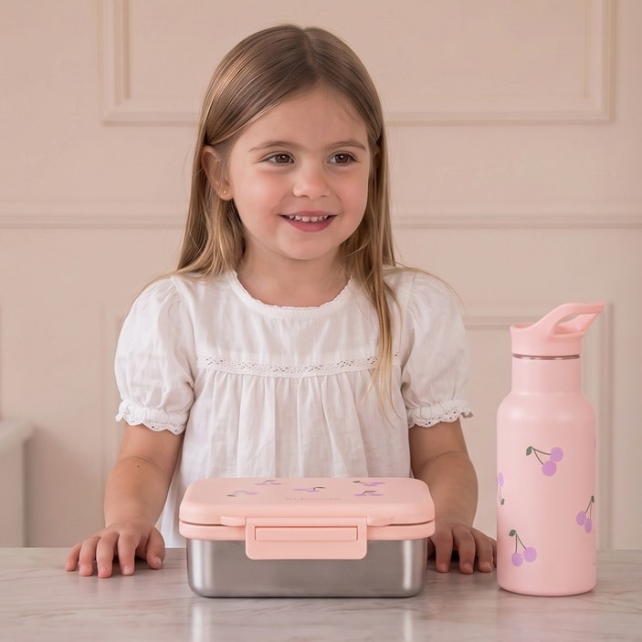 Drikkeflaske til børn Kidzroom Cherry