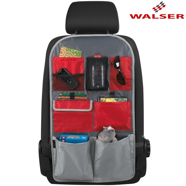 Bagsæde Organizer og ryglænslomme Walser Sunny Red rød