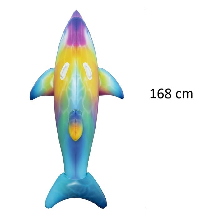 Oppusteligt badedyr XXL Bestway Rainbow Dolphin
